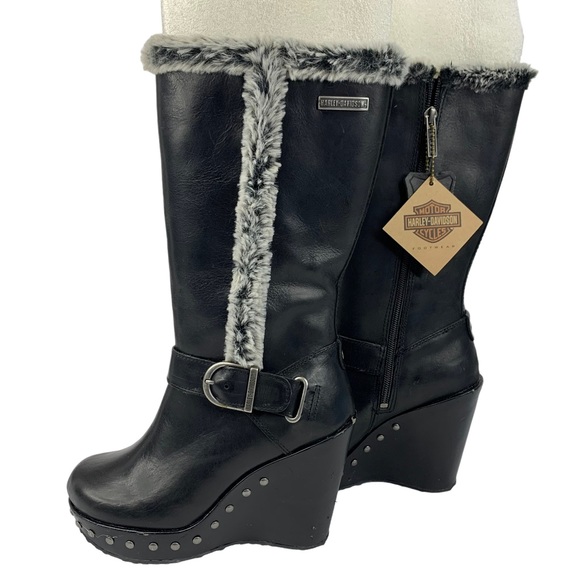 HarleyDavidson Shoes Harleydavidson Womens Wedge Boots Size 6m